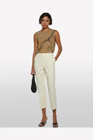 Sisley Pantaloni Sabbia Flare Fit, Donna