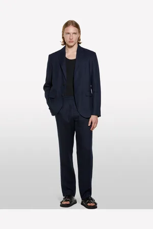 Sisley Blazer 100% Lino, Uomo