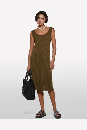 Sisley Vestito A Costine, Donna