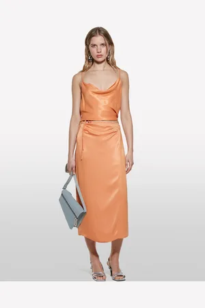 Sisley Gonna In Satin , Donna