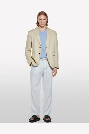 Sisley T-shirt Slim Fit Azzurra, Uomo