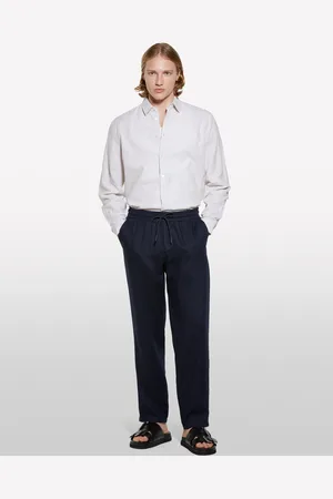 Sisley Camicia In Misto Lino , Uomo