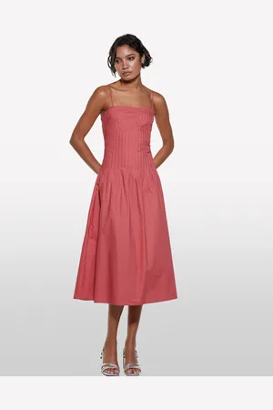 Sisley Vestito Midi Svasato, Donna