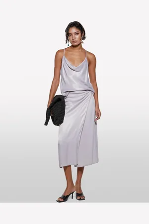 Sisley Top In Satin, Donna
