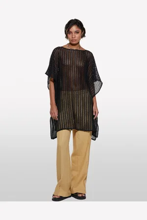 Sisley Caftano In Crochet, Donna