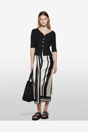 Sisley Cardigan Slim Fit A Costine, Donna