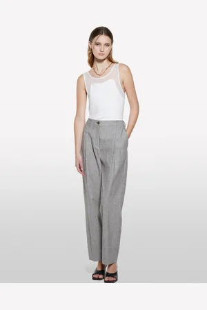 Sisley Canotta Bianca Con Tulle, Donna