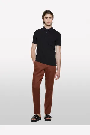 Sisley Polo Nera 100% Cotone, Uomo