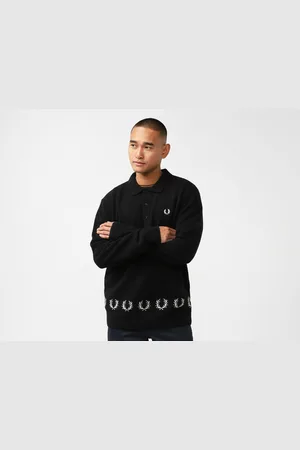 Fred Perry Laurel Wreath Knitted Crewneck Sweatshirt