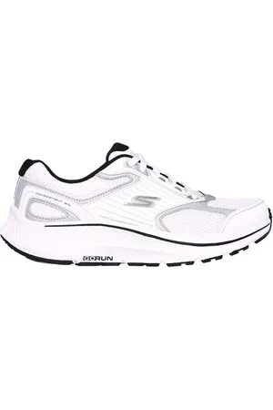 Skechers Uomo GO RUN Consistent 2.0 - Silver Wolf Sneaker in Bianco/Argento