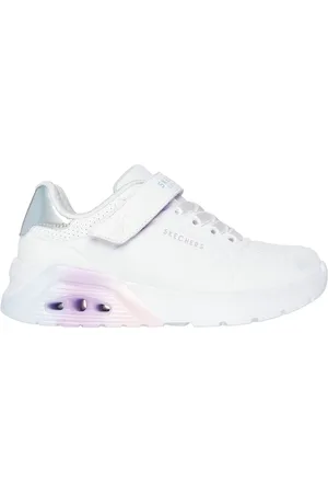 Skechers Bambina Uno Lite 2.0 - Vivid Metallic Sneaker in Bianco/Multicolore