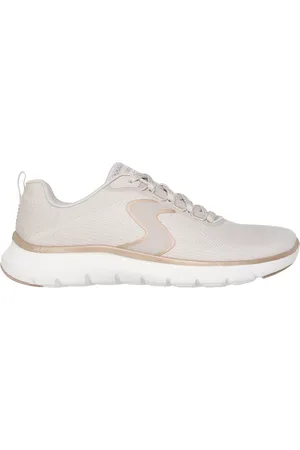 Skechers Donna Flex Appeal 5.0 - Luxe Glow Sneaker in Naturale/Oro