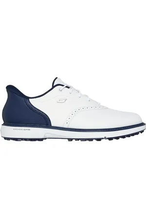 Skechers Uomo Slip-ins: GO GOLF Prestige SL Shoes in Bianco/Blu Navy Blue