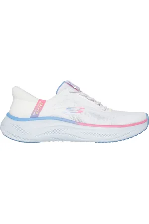 Skechers Donna Slip-ins: Skech Cloud - Perfectly Plush Sneaker in Bianco/Multicolore