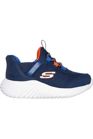Skechers Slip-ins: Bounder - Brisk-Burst Sneaker in Blu Navy Blue/Blu