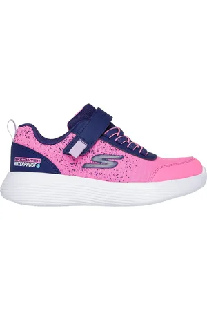 Skechers Bambina GO RUN 400 V.2 Sneaker in Blu Navy Blue/Rosa Fluo