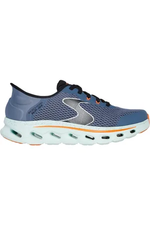 Skechers Uomo Slip-ins: GO WALK Glide-Step 2.0 - Zander Sneaker in Blu Navy Blue/Arancione