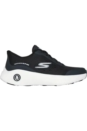 Skechers Donna Slip-ins: GO RUN Anywhere Sneaker in Nero/Bianco