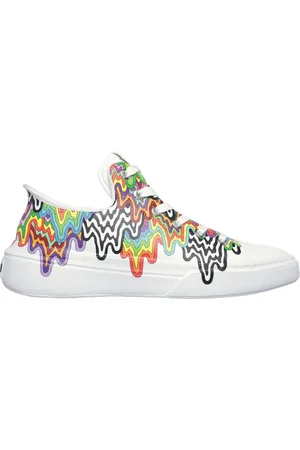 Skechers Uomo Slip-Ins: Snoop One - Jen Stark Sneaker in Bianco/Multicolore