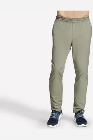 Skechers Uomo Slip-ins Pantaloni Downtown Classic in Oliva/Grigio