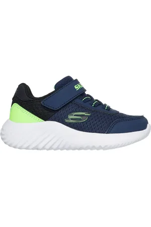 Skechers Bounder - Trekzic Sneaker in Blu Navy Blue/Lime