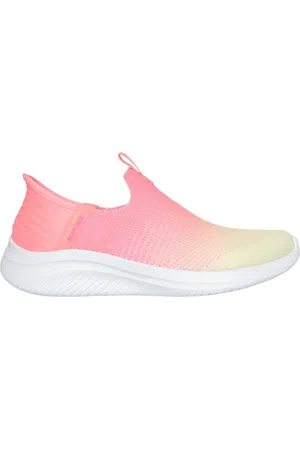Skechers Donna Slip-ins: Ultra Flex 3.0 - Beauty Blend Sneaker in Rosa Fluo/Giallo