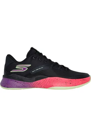 Skechers Uomo SKX NEXUS Sneaker in Nero/Porpora/Rosa