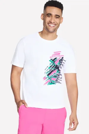Skechers Uomo Pickleball Splatter Maglietta in