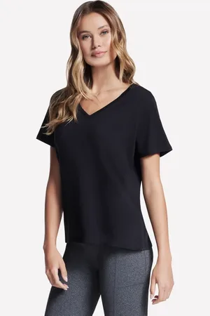 Skechers Donna Pima V-Neck Maglietta in