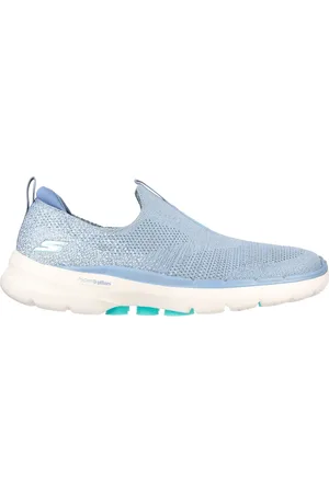 Skechers Donna GOwalk 6 - Glimmering Shoes in Blu/Turchese