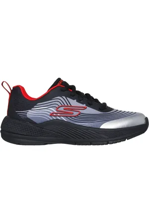 Skechers Bambino Microspec Advance - Revconix Sneaker in Nero/Rosso
