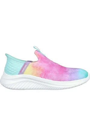 Skechers Bambina Slip-ins: Ultra Flex 3.0 - Pastel Clouds Sneaker in