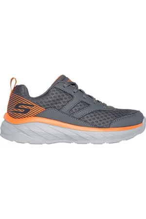 Skechers Bambino Boundless - Unmatched-Pace Sneaker in Carbone/Arancione