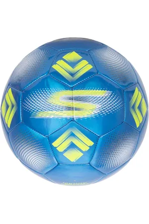 Skechers Hex Dusted Taglie 5 Soccer Ball in Argento/Blu