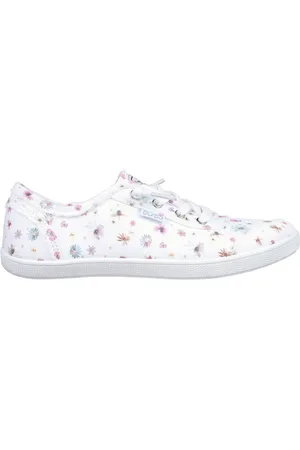 Skechers Donna BOBS B Cute - Painted Petals Shoes in Bianco/Multicolore