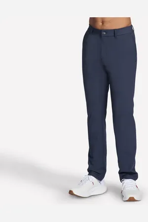 Skechers Uomo SKECH-KNITS Premium Everywhere Pantaloni in Carbone/Blu Navy Blue