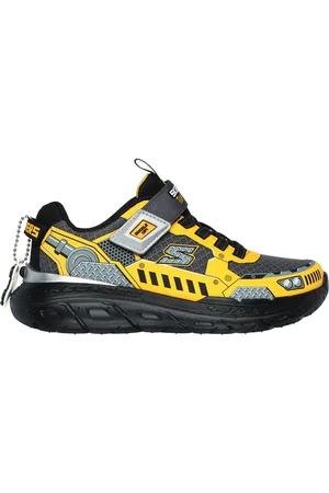 Skechers Bambino Skech Tracks Sneaker in Carbone/Giallo