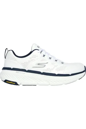 Skechers Uomo Max Cushioning Premier 2.0 - Lucid 2 Sneaker in Bianco/Blu Navy Blue