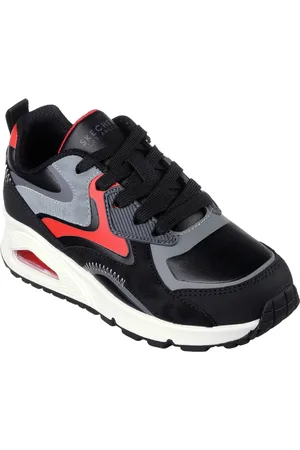 Skechers Bambino Uno Gen1 - Color Surge Sneaker in Nero/Rosso