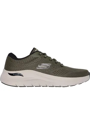 Skechers Uomo Arch Fit 2.0 Sneaker in Oliva/Nero