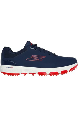 Skechers Uomo GO GOLF PRO 6 SL Shoes in Blu Navy Blue/Rosso