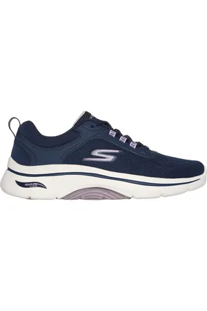 Skechers Donna GO WALK Arch Fit 2.0 - Balin Sneaker in Blu Navy Blue/Lavanda