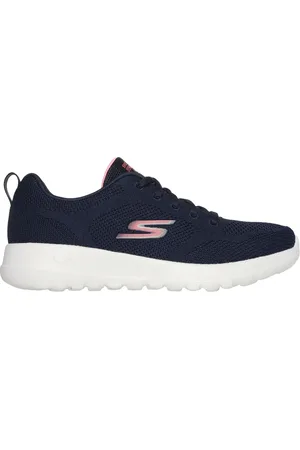 Skechers Donna GO WALK Joy - Violet Sneaker in Blu Navy Blue/Rosa
