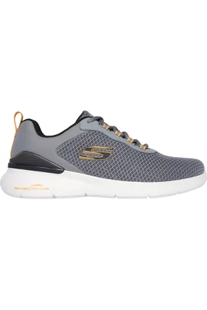 Skechers Uomo Skech-Air Dynamight 2.0 - Durron Sneaker in Carbone/Giallo