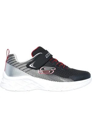 Skechers Bambino Microspec II - Zovrix Sneaker in Nero/Rosso