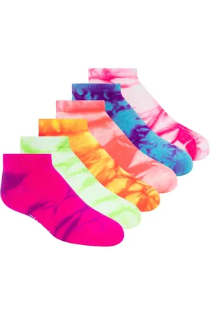 Skechers Bambina 6 Pack Tie Dye Sport Fashion Calze in