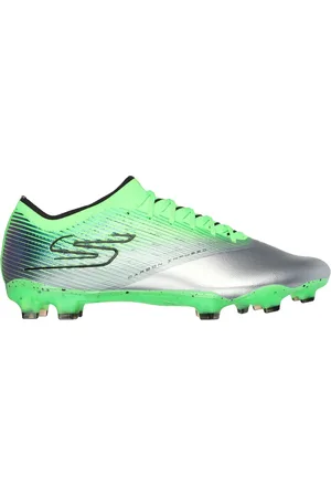 Skechers Uomo Razor Shoes in Argento/Lime