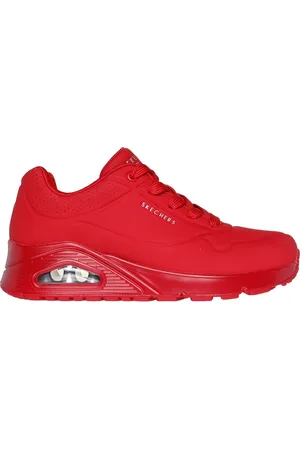 Skechers Donna Uno - Stand on Air Sneaker in Rosso/Rosso