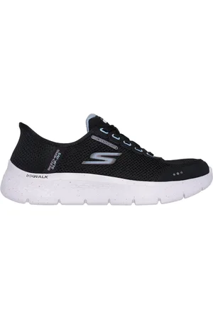 Skechers Donna Slip-ins: GO WALK Flex - Clear Creek Sneaker in Nero/Malva