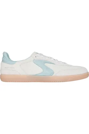 Skechers Donna Hotshot - For The Win Sneaker in Naturale/Verde Acqua